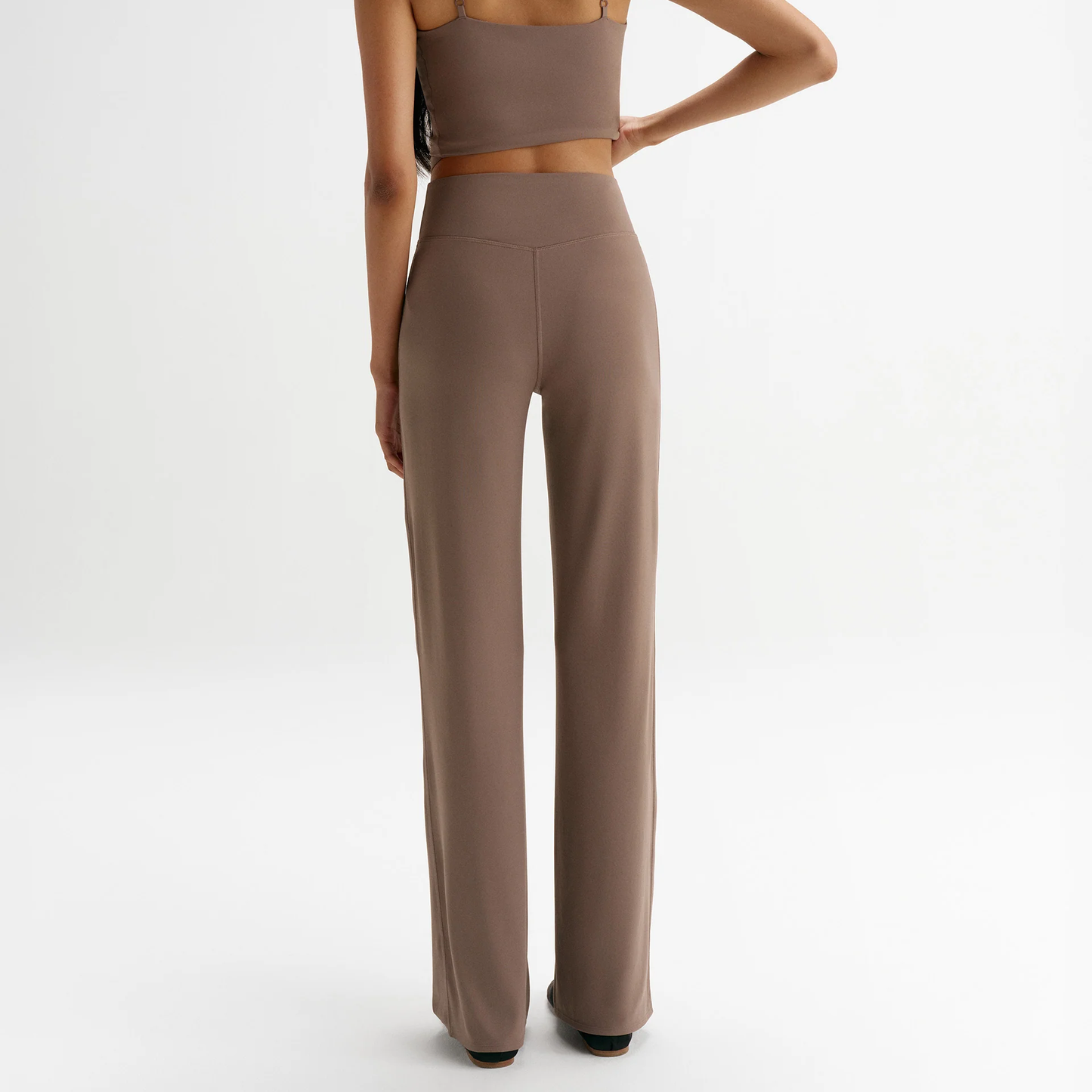 High‑waisted Straight‑leg Yoga Pants