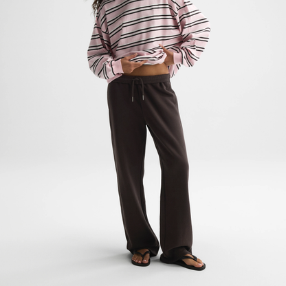 Minimal Embroidered Straight‑leg Sweatpants