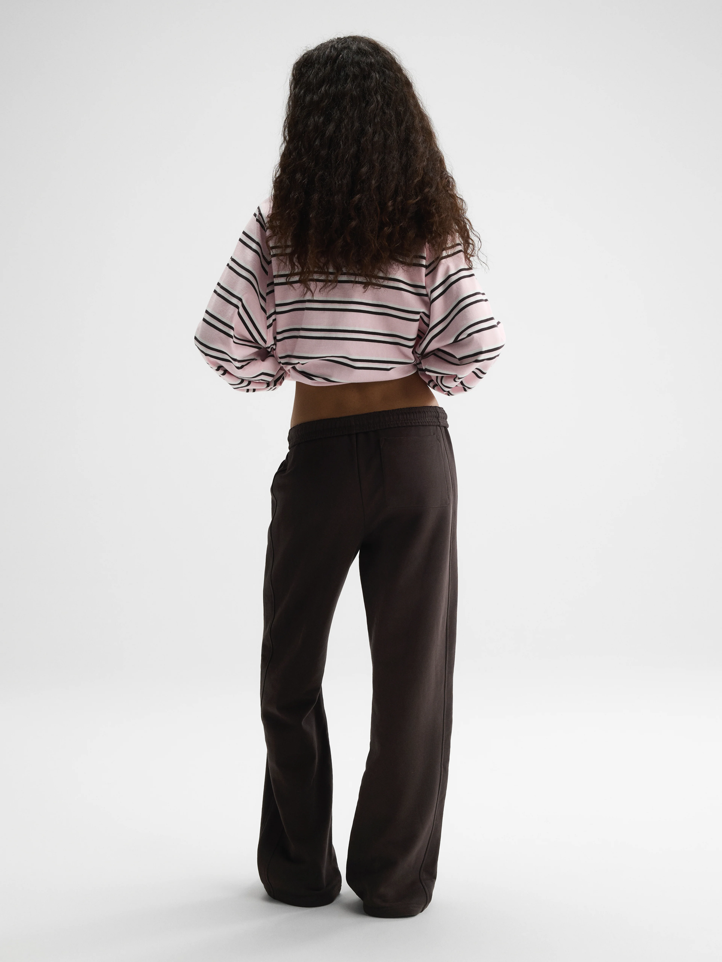 Minimal Embroidered Straight‑leg Sweatpants