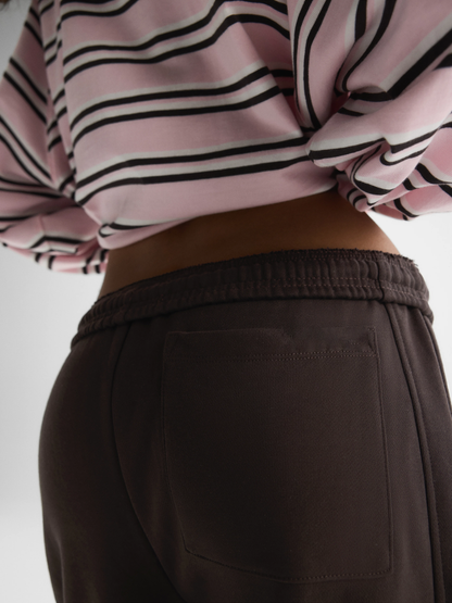 Minimal Embroidered Straight‑leg Sweatpants