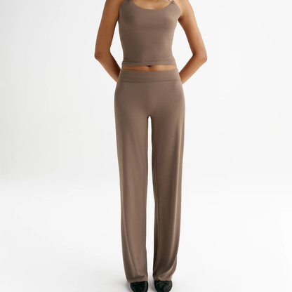 High‑waisted Straight‑leg Yoga Pants