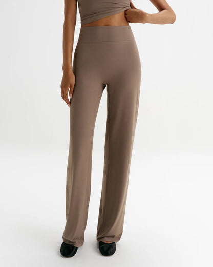 High‑waisted Straight‑leg Yoga Pants