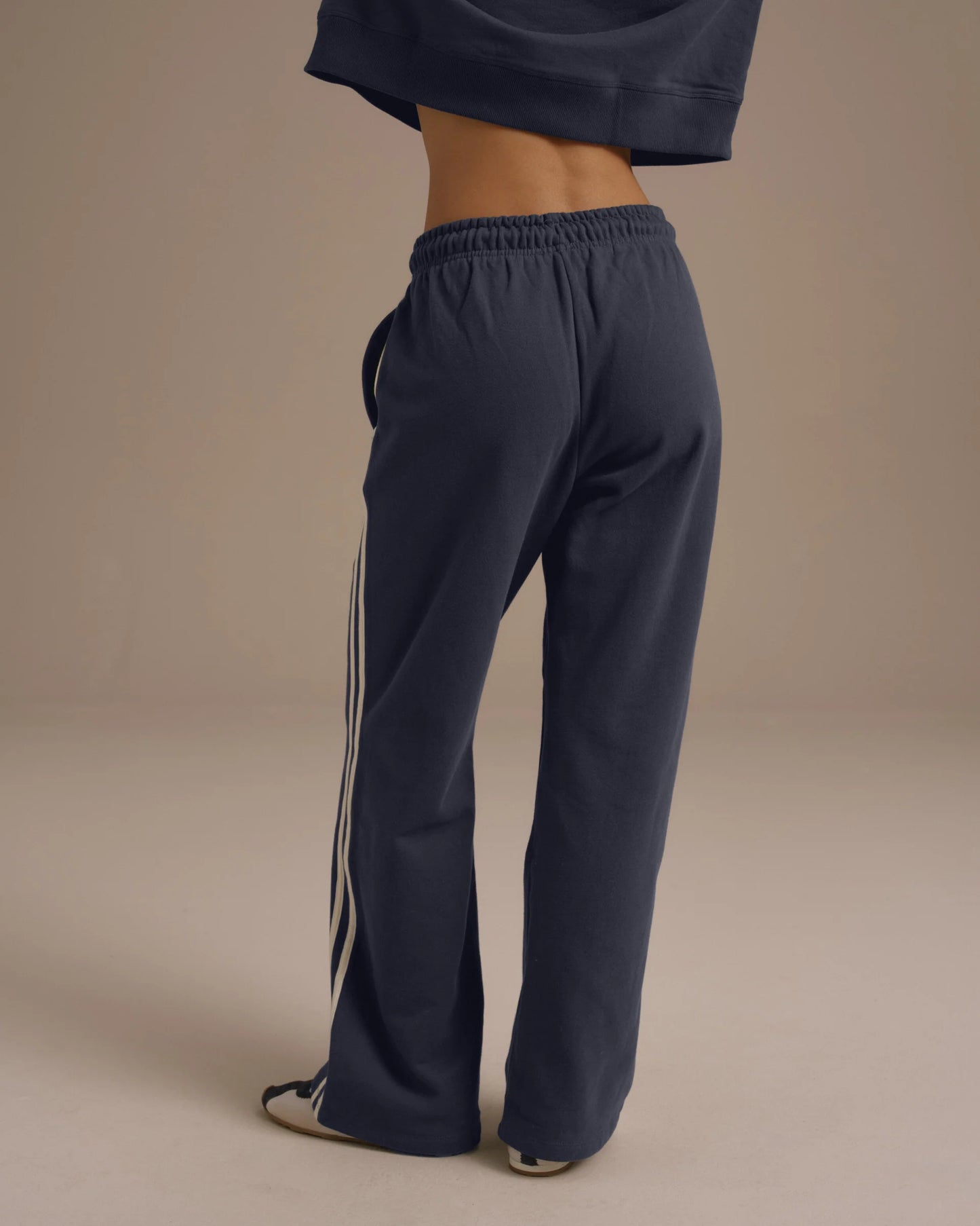 Varsity Style Loose Straight‑leg Sweatpants